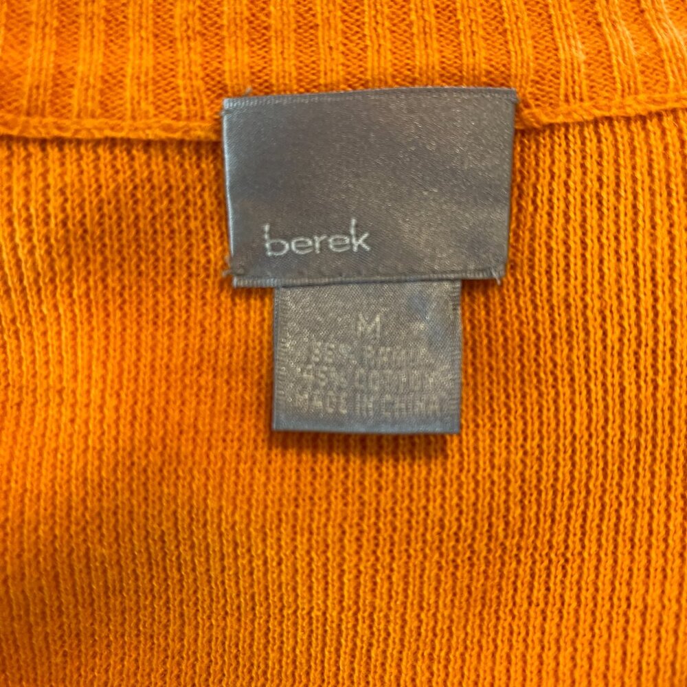 Berek Vintage Medium Football Sweater Clemson Auburn Cardigan Tennessee Orange - Picture 7 of 7